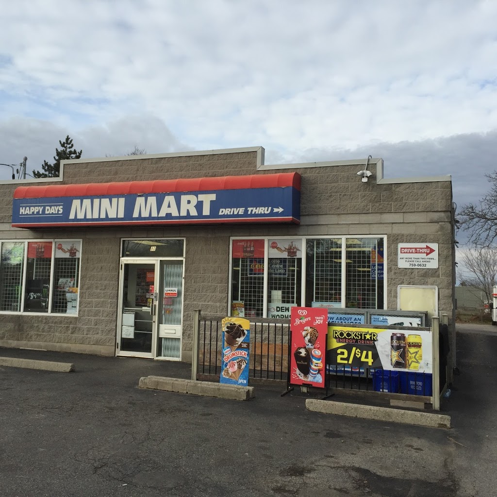 Happy Days Mini Mart(U-Haul Dealer Store) | 80 Toll Gate Rd, Brantford, ON N3R 4Z6, Canada | Phone: (519) 759-0632