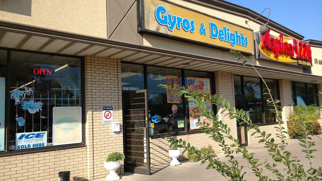 Gyros & Delights | 1173 Lauzon Rd, Windsor, ON N8S 3M9, Canada | Phone: (519) 944-7640