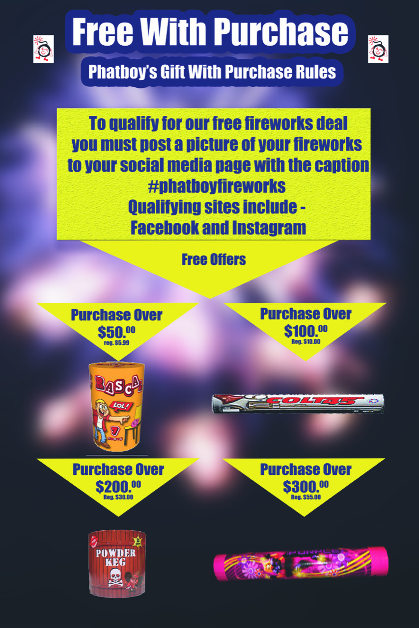 Phatboy Fireworks | 272 Dundas St E, Waterdown, ON L0R 2H6, Canada | Phone: (800) 438-2614