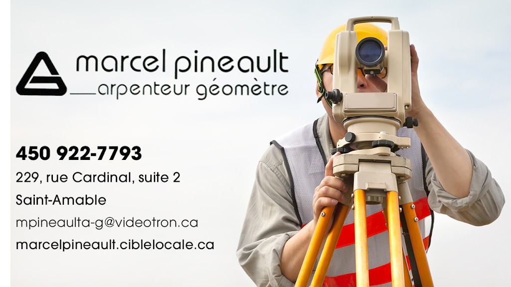 Marcel Pineault Arpenteur-Géomètre | 569 Rue de lÉglise N, Saint-Amable, QC J0L 1N0, Canada | Phone: (450) 922-7793