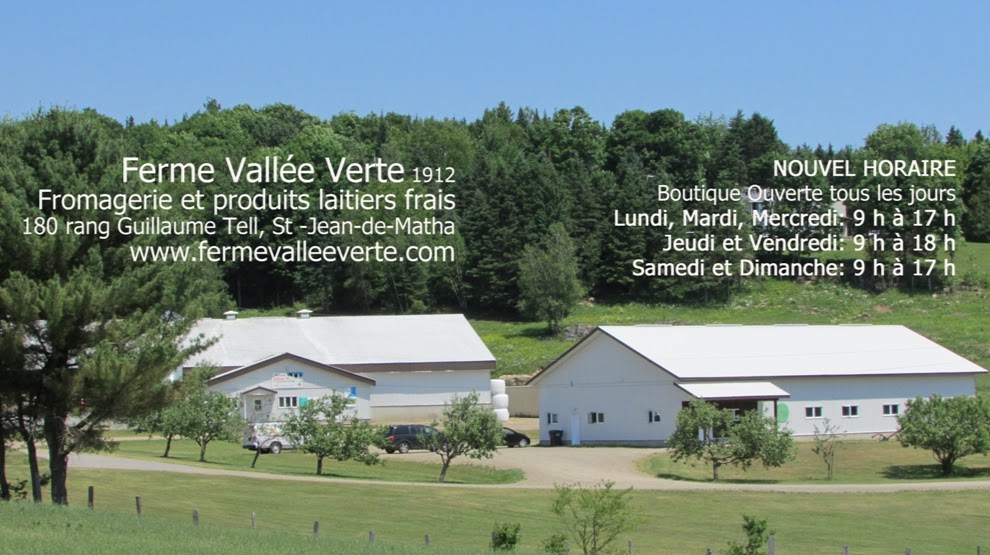 Ferme Vallée Verte - Fromagerie et produits laitiers frais | 180 Rang Guillaume Tell, Saint-Jean-de-Matha, QC J0K, Canada | Phone: (450) 886-2288