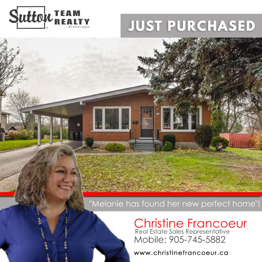 Christine Francoeur - Sutton Team Realty | 2A Holiday Dr, Brantford, ON N3R 7J4, Canada | Phone: (905) 745-5882