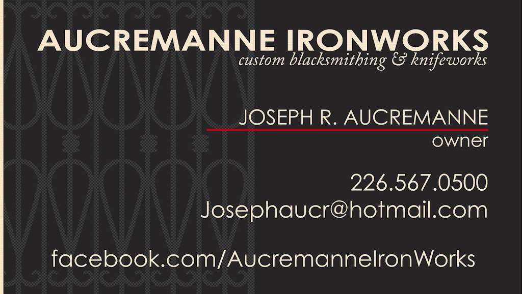 Aucremanne Ironworks | 51164 Century Line, Springfield, ON N0L 2J0, Canada | Phone: (226) 567-0500