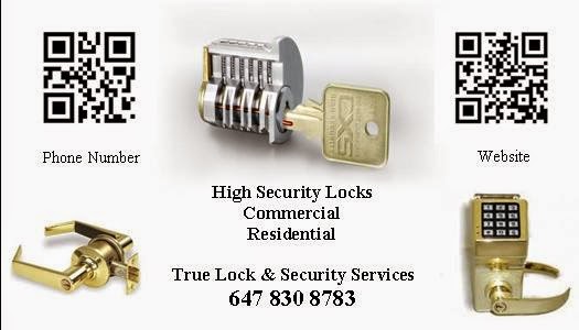 True Lock & Security Services | 72 Dolphin Song Crescent, Brampton, ON L6R 2A7, Canada | Phone: (647) 830-8783