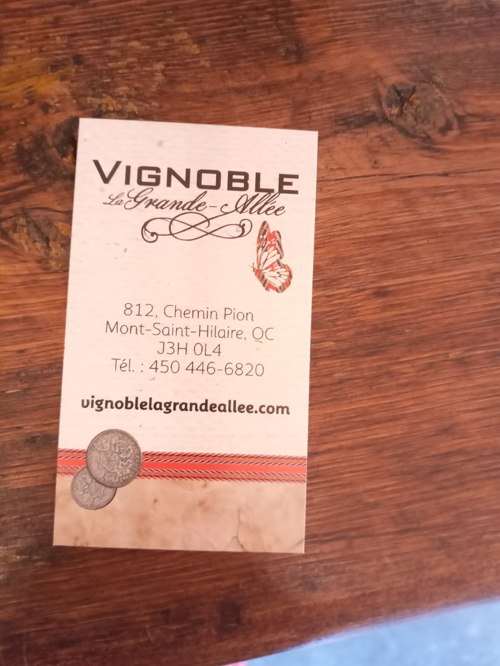 Vignoble La Grande Allée | 812 Chem. Pion, Mont-Saint-Hilaire, QC J3G 4S6, Canada | Phone: (450) 446-6820