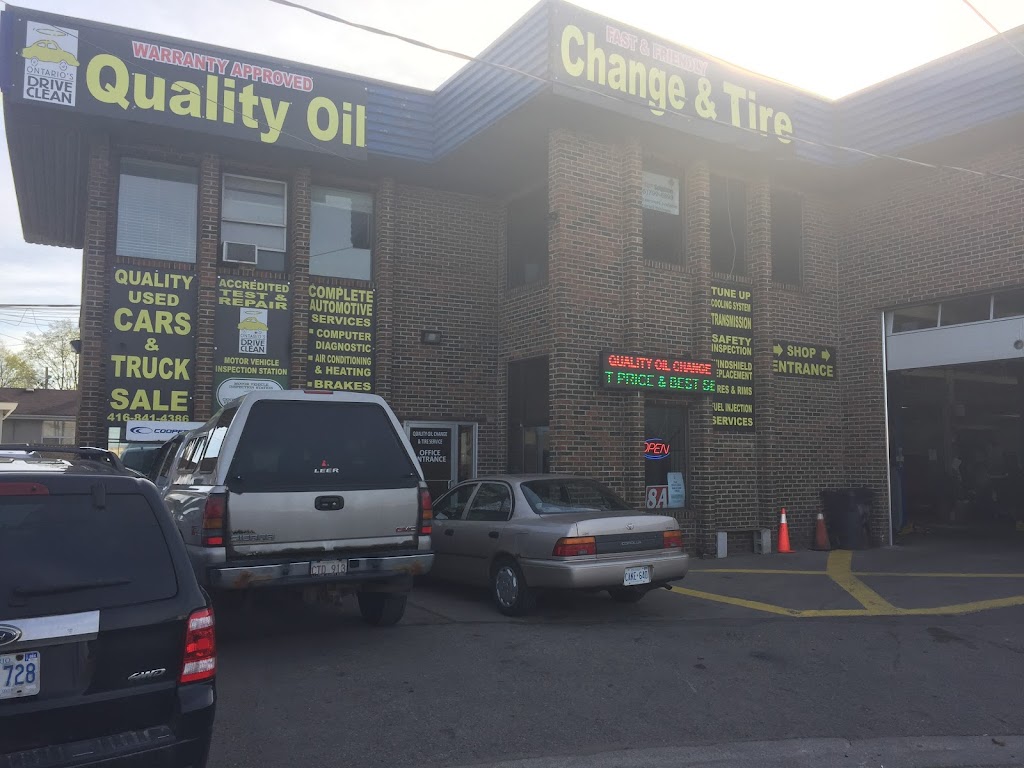 Quality Oil Change & Tire Service | 8 A Research Rd, Brampton, ON L6W 1P5, Canada | Phone: (905) 451-4433