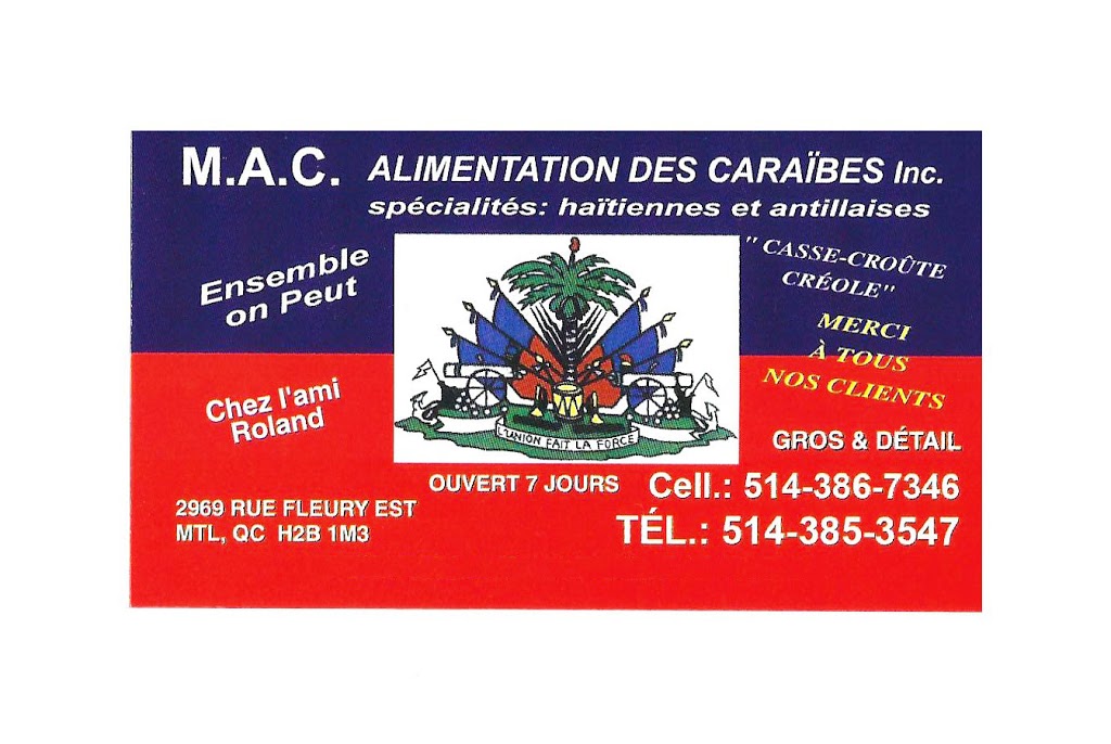 Marché dAlimentation des Caraïbes Inc | 2969 Rue Fleury E, Montréal, QC H2B 1M3, Canada | Phone: (514) 385-3547