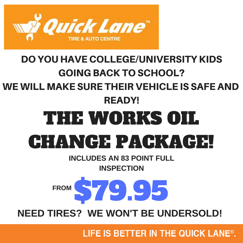 Quick Lane Renfrew | 298 Veterans Memorial Blvd, Renfrew, ON K7V 2R8, Canada | Phone: (613) 433-8290