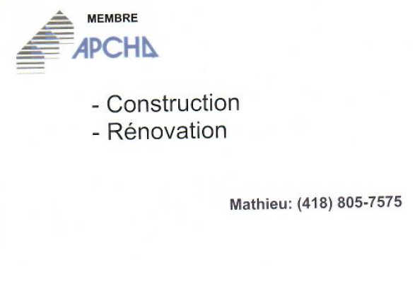 Construction Danny Pelchat et Fils inc | 669 2e Av, Saint-Malachie, QC G0R 3N0, Canada | Phone: (418) 642-5504