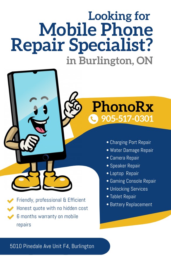 PhonoRx - Phone Repair | 5010 Pinedale Ave Unit F4, Burlington, ON L7L 0G3, Canada | Phone: (289) 337-3324