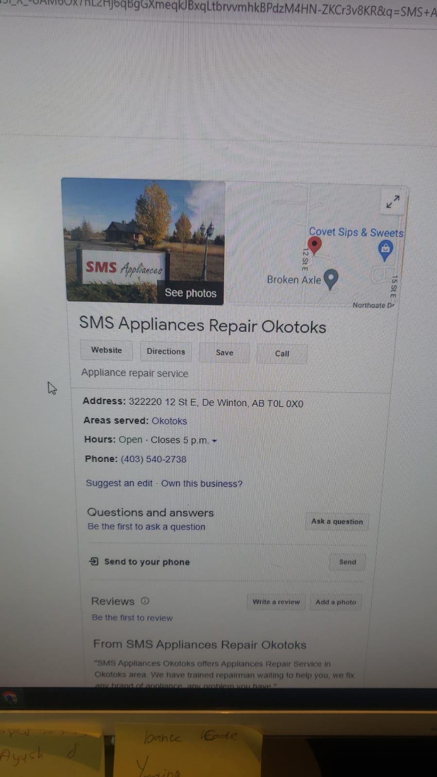 SMS Appliances Okotoks | 322220 12 St E, De Winton, AB T0L 0X0, Canada | Phone: (403) 540-2738