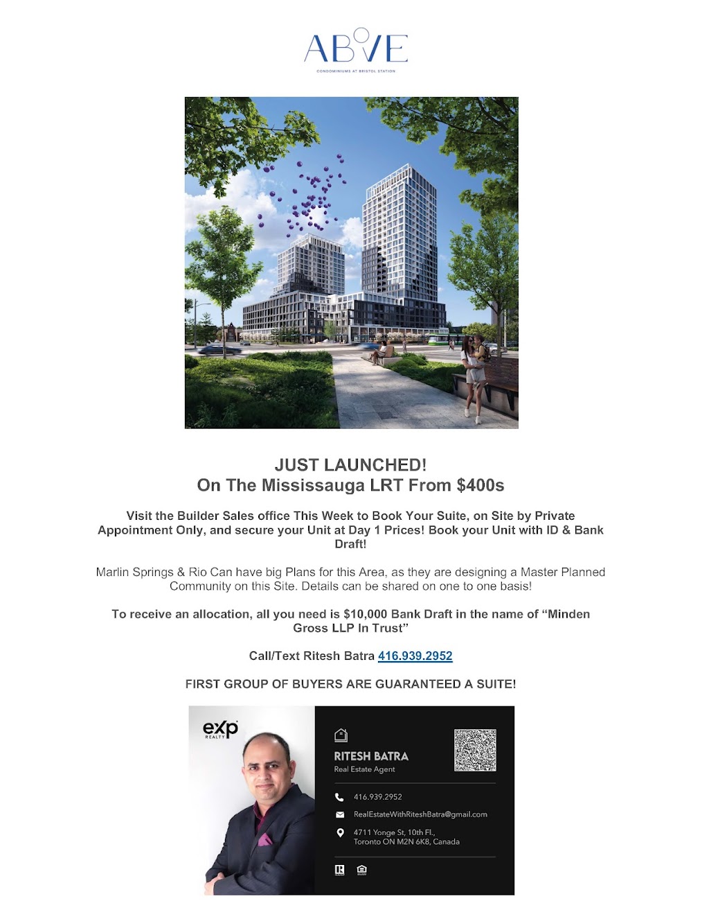 Real Estate With Ritesh Batra | 2511 Boros Rd Unit 3, Burlington, ON L7M 5B2, Canada | Phone: (416) 939-2952