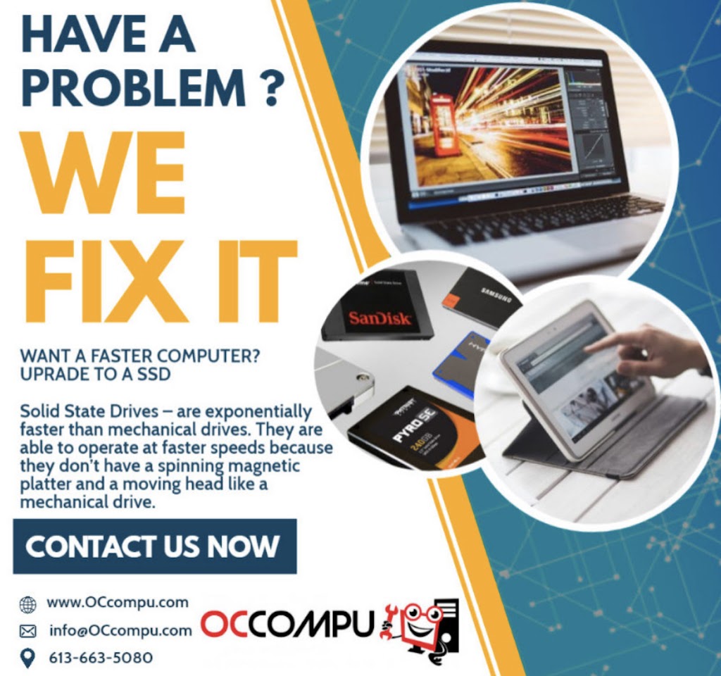 OC Compu Computer Services www.OCcompu.com | 18 Reubens Ct, Ottawa, ON K1G 5K5, Canada | Phone: (613) 663-5080