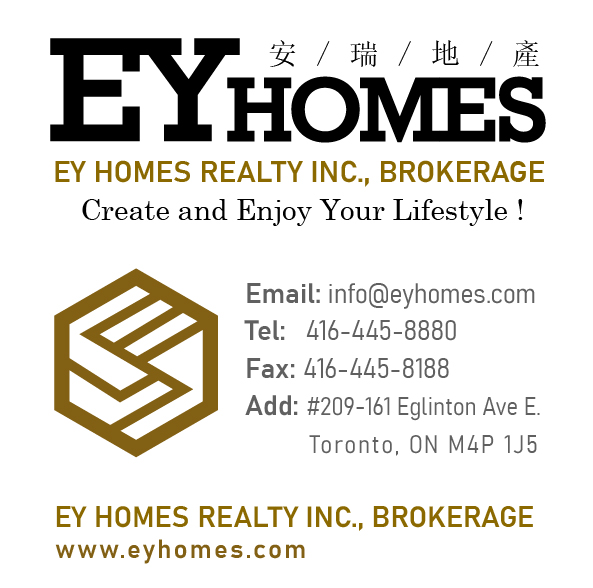 EY Homes Realty Inc., Brokerage | 161 Eglinton Ave E #209, Toronto, ON M4P, Canada | Phone: (416) 445-8880