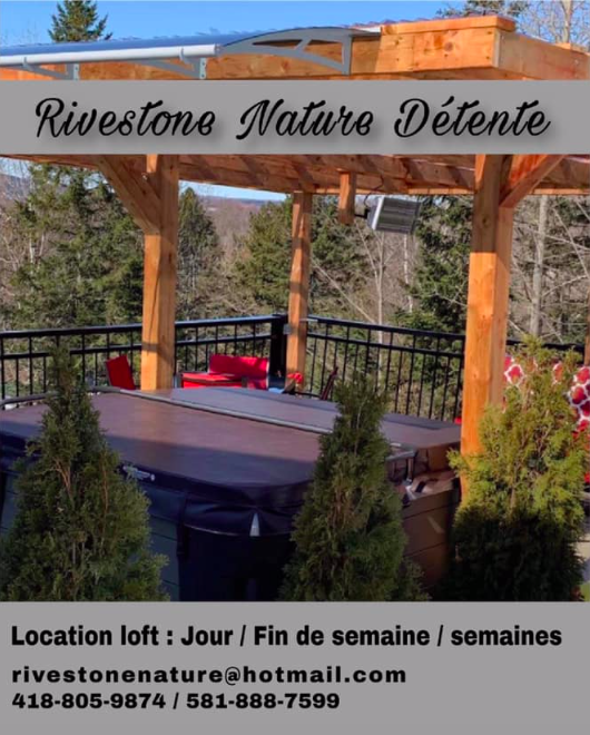 Riverstone Complexe Nature Détente | 2 Rue des Pins, Saint-Pierre-de-Broughton, QC G0N 1T0, Canada | Phone: (418) 805-9874