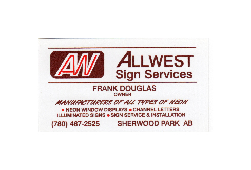 Allwest Sign Services | 24 Rim Rd NW, Edmonton, AB T6P 1B9, Canada | Phone: (780) 467-2525