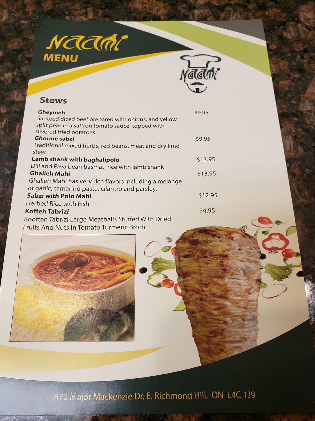 Naami Catering | 627 Major Mackenzie Dr E, Richmond Hill, ON L4C 1J9, Canada | Phone: (416) 655-5003