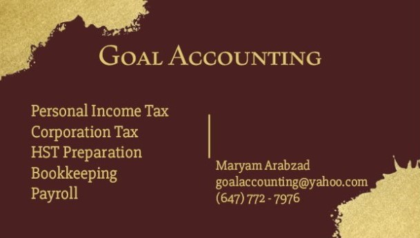 Goal Accounting | 34 Eleanor Cir, Richmond Hill, ON L4C 6K7, Canada | Phone: (647) 772-7976