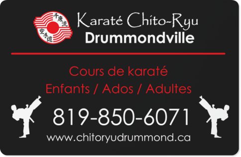 Karaté Chito-Ryu Drummondville, Gymnase École Laquarelle | 1140 Rue Saint Edgar, Drummondville, QC J2B 2W1, Canada | Phone: (819) 850-6071