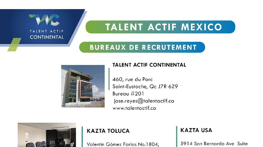 Talent Actif Continental | 1024 Av. Belleville, Laval, QC H7C 2C1, Canada | Phone: (450) 936-1682