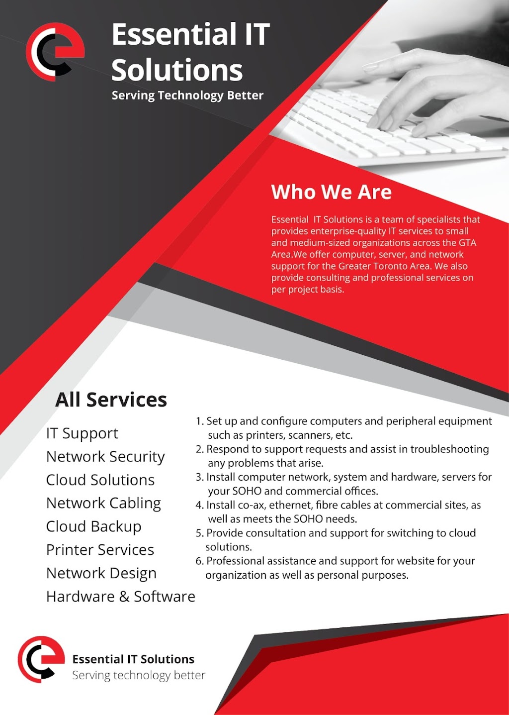 Essential IT Solutions | 52 Lamont Pl, Brampton, ON L6S 2S1, Canada | Phone: (365) 777-4424