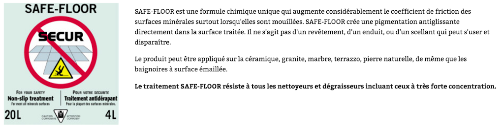 Antiderapant Secur De Quebec | 4075 Rue André Riel, Québec, QC G1Y 3T9, Canada | Phone: (418) 563-9180