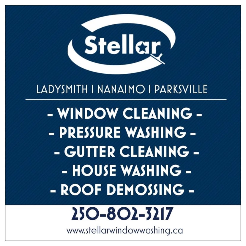 Stellar Window Washing | 1007 Bowen Rd #206, Nanaimo, BC V9R 2A4, Canada | Phone: (250) 802-3217