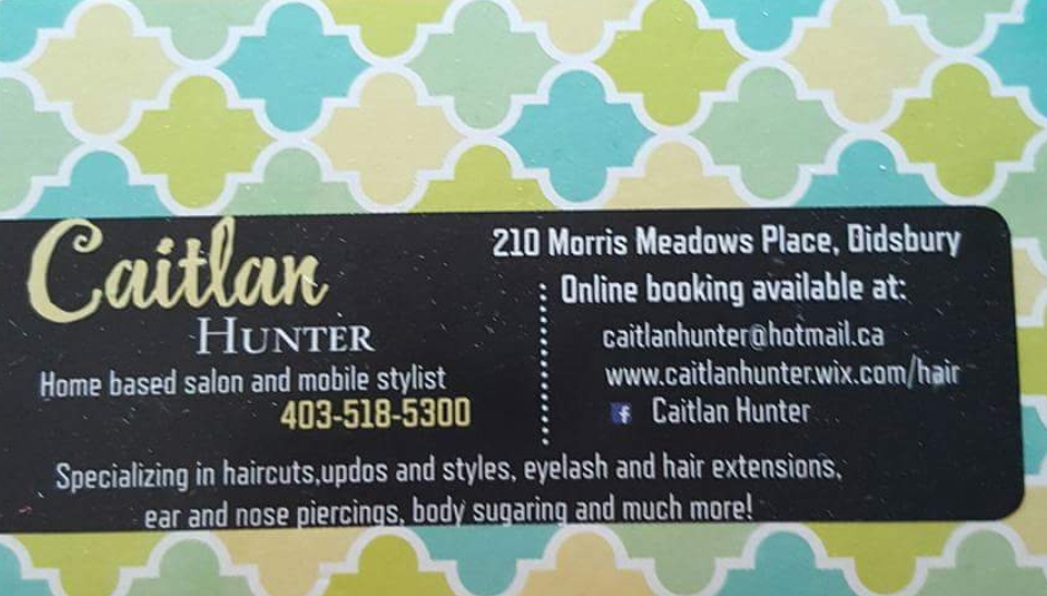 Caitlan Hunter Hair | 210 200 Morris Pl, Didsbury, AB T0M 0W0, Canada | Phone: (403) 518-5300