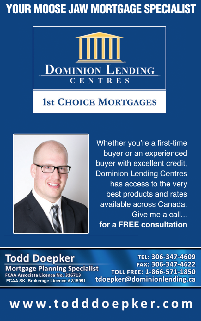 Todd Doepker DLC The Mortgage Firm | 3619 Pasqua St, Regina, SK S4N 5W6, Canada | Phone: (306) 631-3088