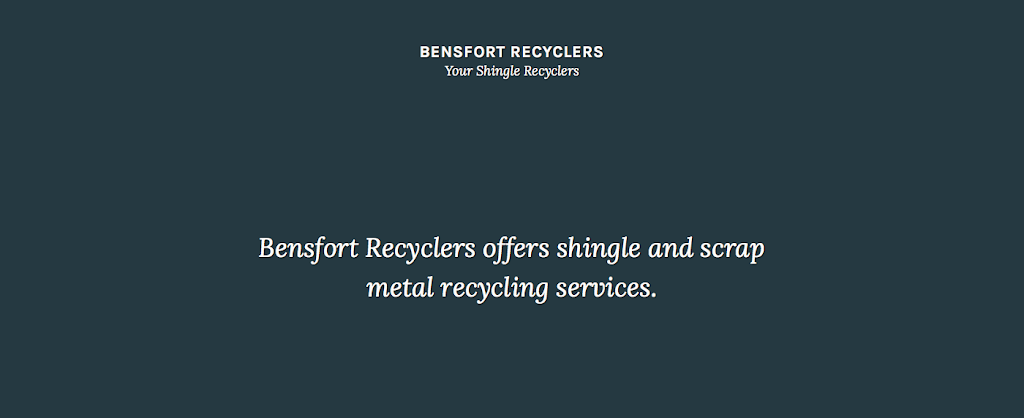 Bensfort Recyclers | 1526 County Rd 2, Bailieboro, ON K0L 1B0, Canada | Phone: (705) 957-8879