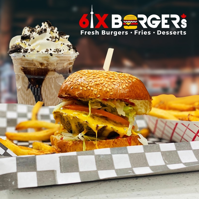 6ix Burgers Markham | 6001 14th Ave Unit B6, Markham, ON L3S 0A2, Canada | Phone: (905) 294-6600