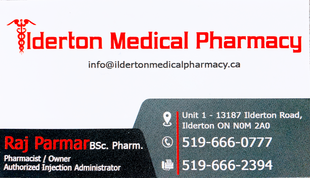 Ilderton Medical Pharmacy | 13187 Ilderton Rd Unit 1, Ilderton, ON N0M 2A0, Canada | Phone: (519) 666-0777