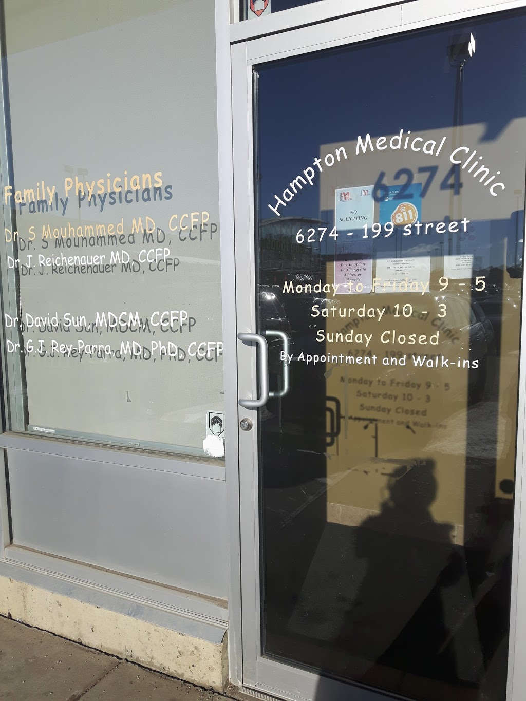 Hampton Medical Clinic | 6274 199 St NW, Edmonton, AB T5T 2K4, Canada | Phone: (780) 486-7370