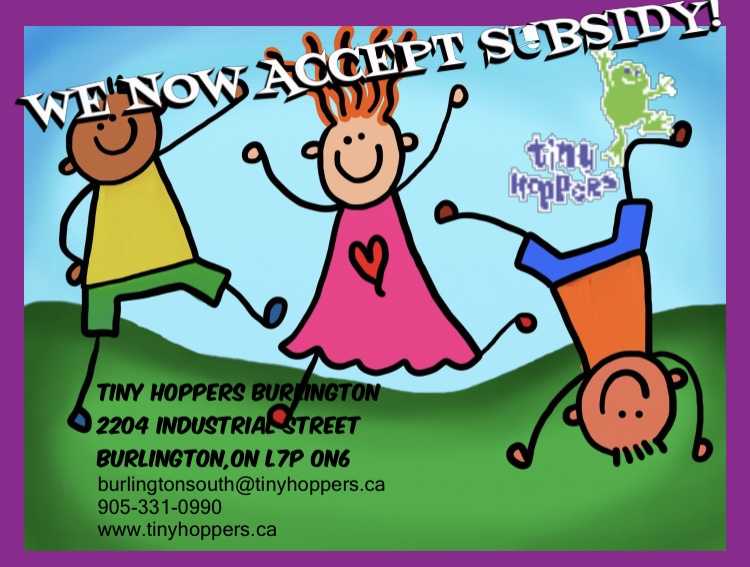 Tiny Hoppers Daycare Burlington | 2204 Industrial St, Burlington, ON L7P 0N6, Canada | Phone: (905) 331-0990