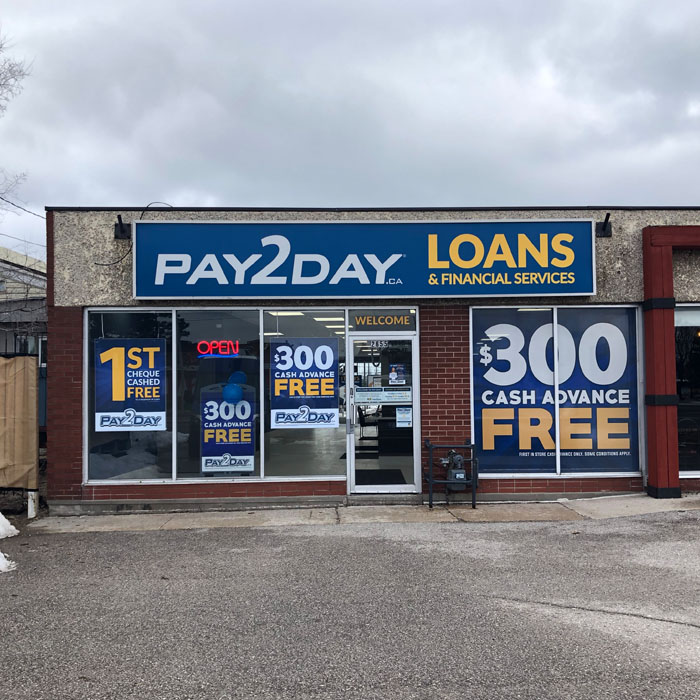 PAY2DAY | 2655 Liruma Rd #2, Mississauga, ON L5K 1Y8, Canada | Phone: (289) 805-1425