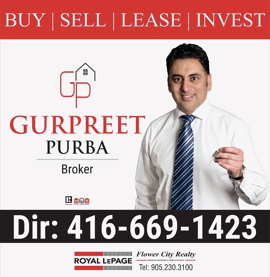 Gurpreet Purba, Broker-Royal LePage Flower City Realty | 30 Topflight Dr, Mississauga, ON L5S 0A8, Canada | Phone: (416) 669-1423