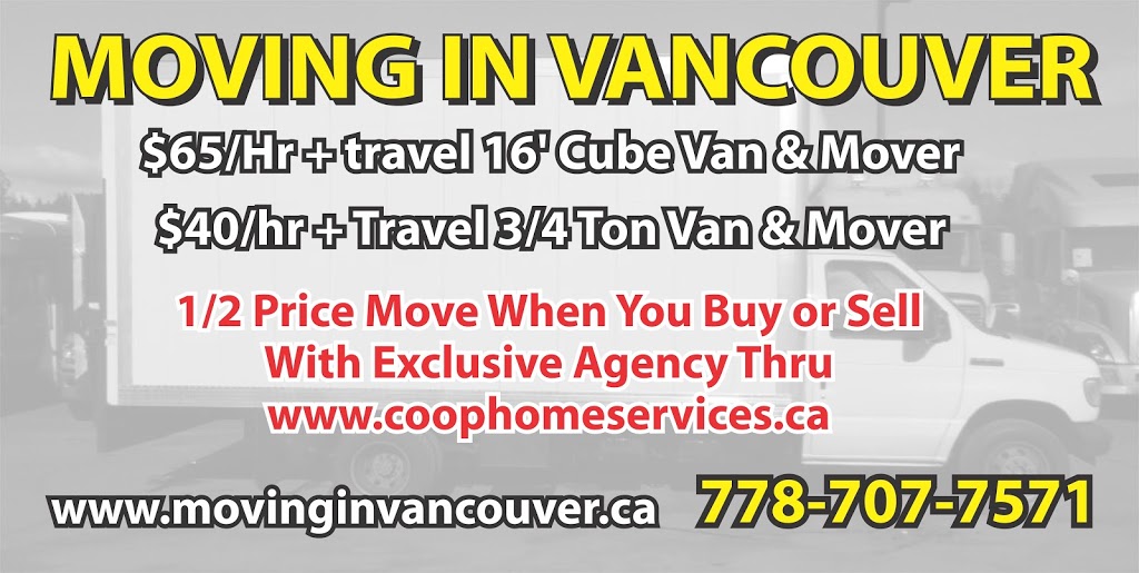 Moving In Vancouver | 3020 E 2nd Ave, Vancouver, BC V5M 1E8, Canada | Phone: (778) 707-7571