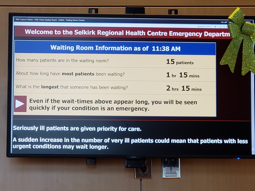 Selkirk Regional Health Centre: Emergency Room | 120 Easton Dr, Selkirk, MB R1A 2M2, Canada | Phone: (204) 482-5800