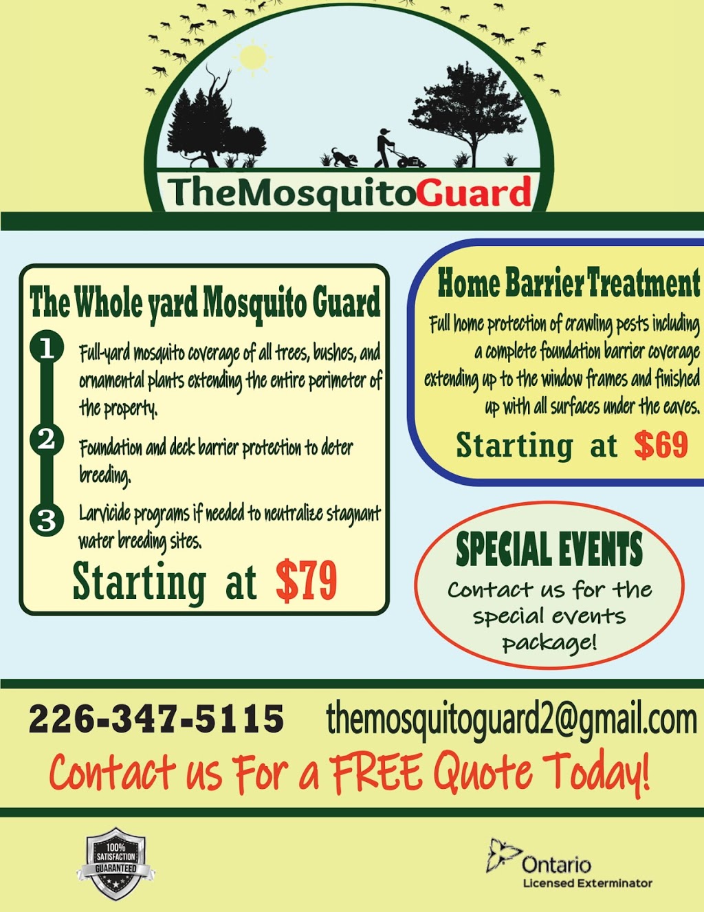 The Mosquito Guard | 923 Front Rd N, Amherstburg, ON N9V 2V6, Canada | Phone: (226) 347-5115