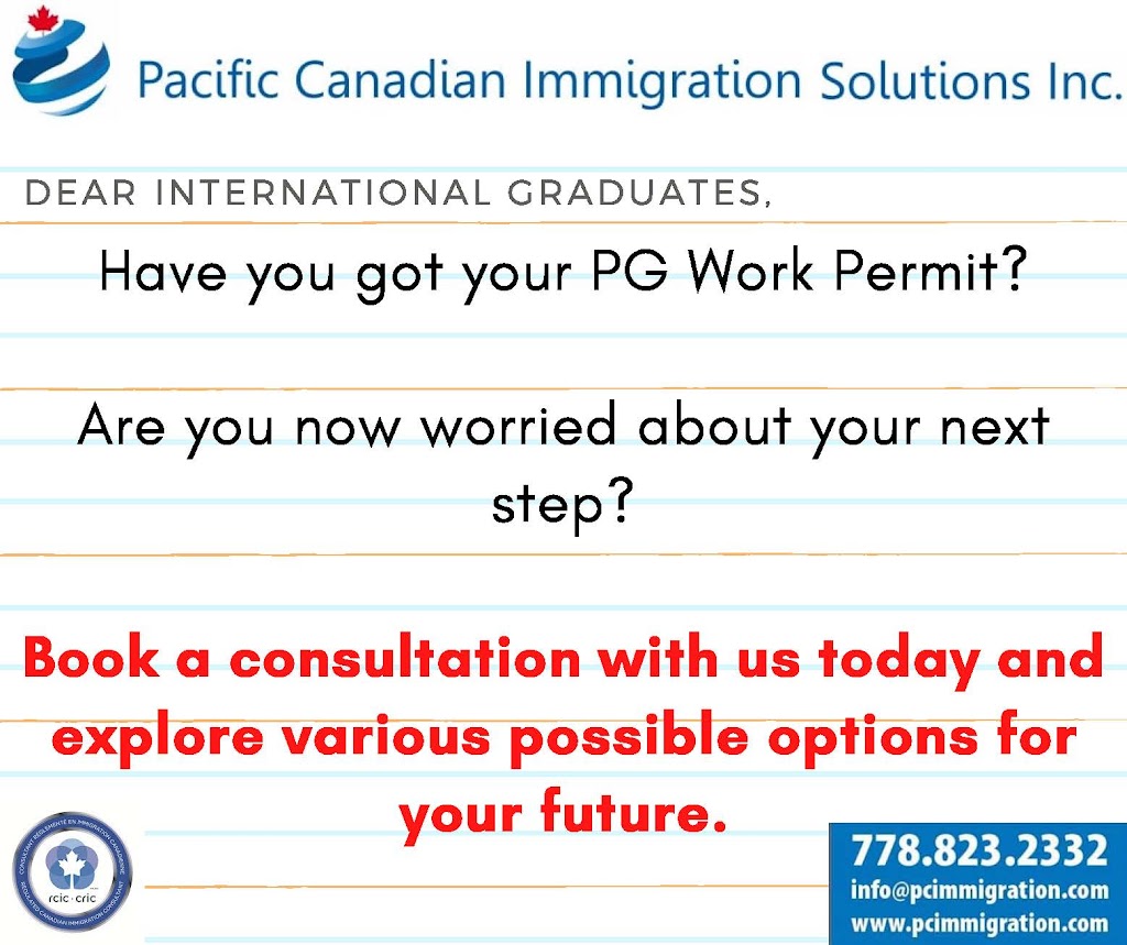 Pacific Canadian Immigration Solutions Inc. | 15672 96 Ave, Surrey, BC V4N 2K9, Canada | Phone: (778) 823-2332