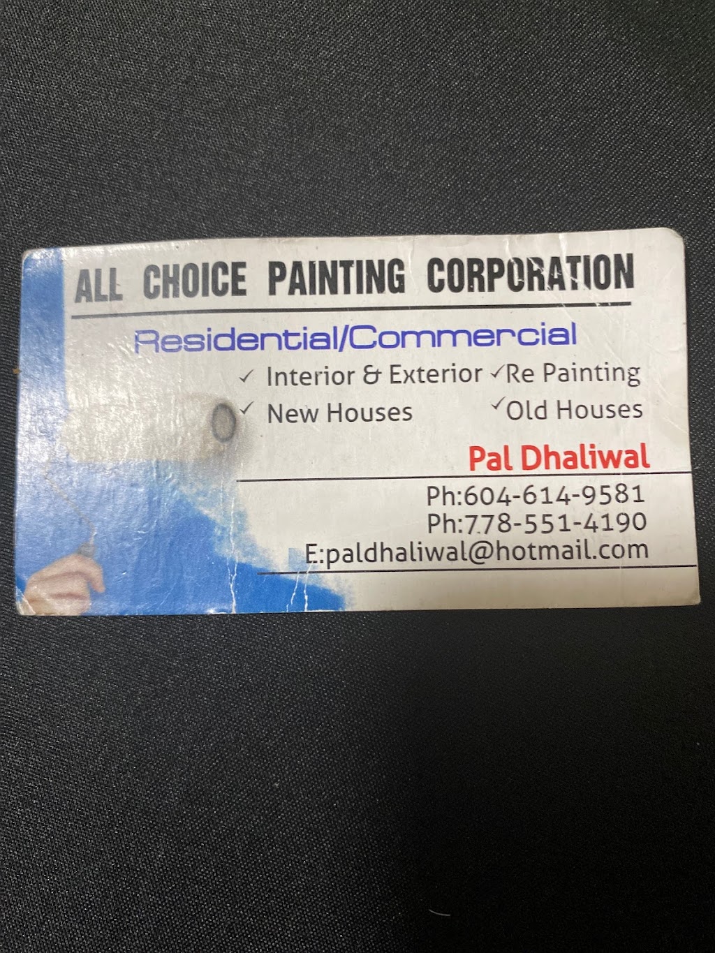 All choice painting corporation | 12451 68 Ave, Surrey, BC V3W 2C9, Canada | Phone: (236) 862-7199