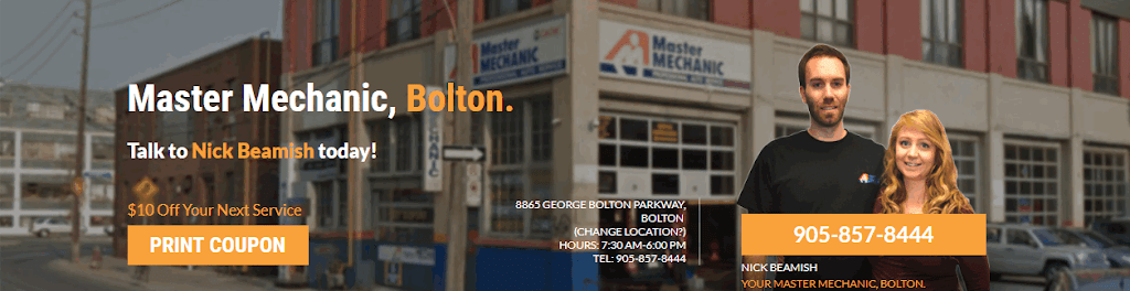 Master Mechanic Bolton | 8865 George Bolton Pkwy, Bolton, ON L7E 2X8, Canada | Phone: (905) 857-8444