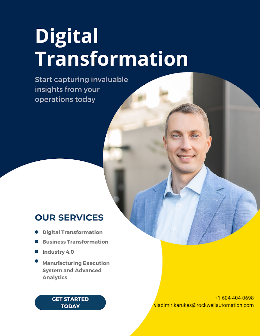 Vlad Karukes | Digital Transformation and Industry 4.0 Executive | 750 Chester Rd, Delta, BC V3M 6J1, Canada | Phone: (604) 404-0698