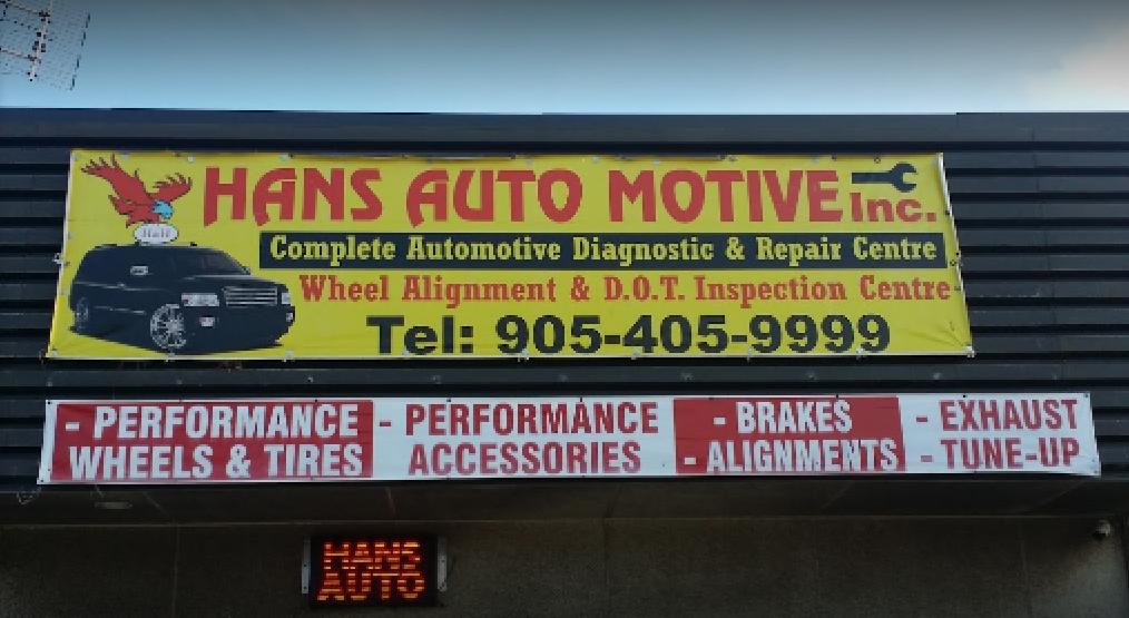 Hans Auto Motive Inc. | 2470 Lucknow Dr Unit #8, Mississauga, ON L5S 1J9, Canada | Phone: (905) 405-9999