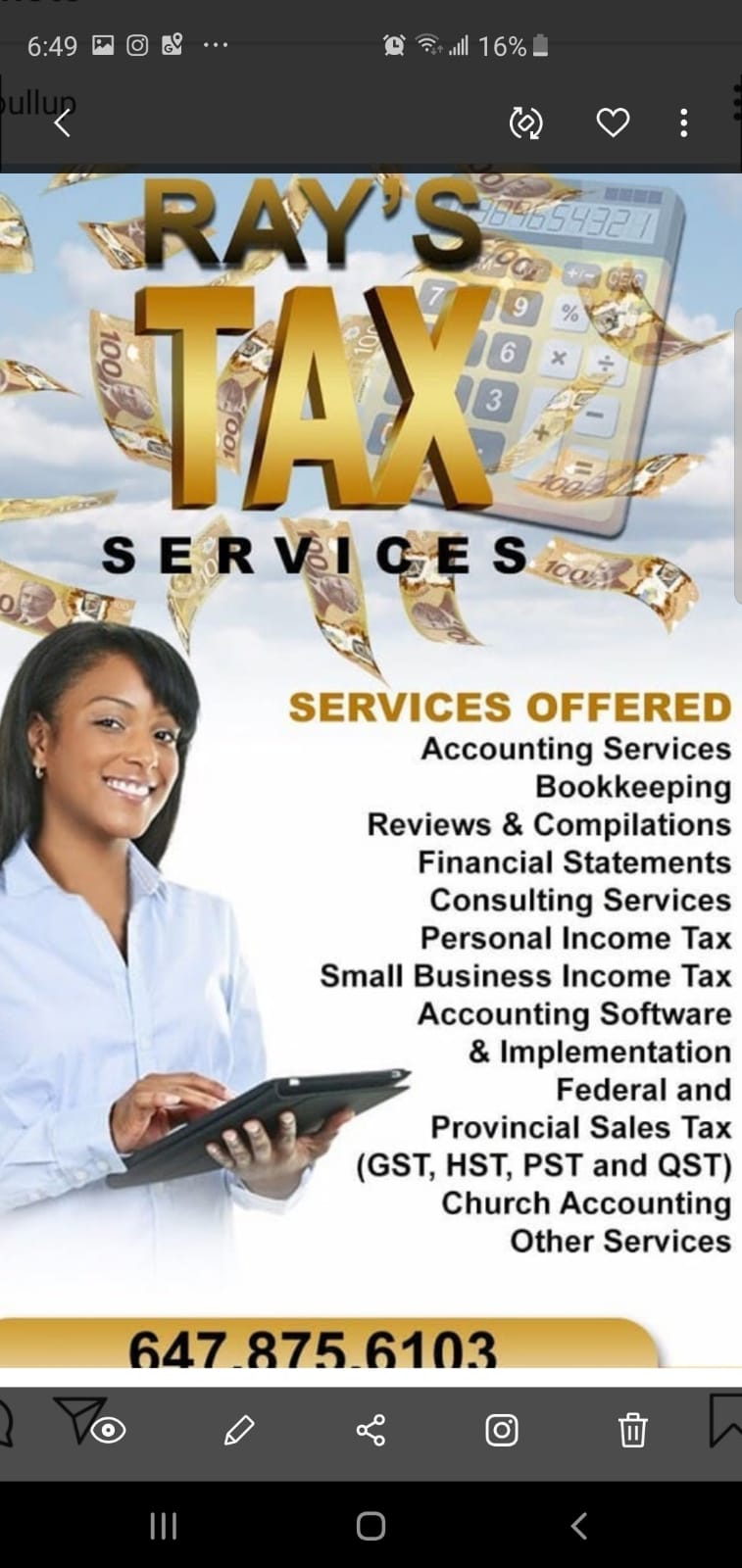 Rays Tax Services | Magnolia Dr, Hamilton, ON L9C 6N6, Canada | Phone: (647) 875-6103