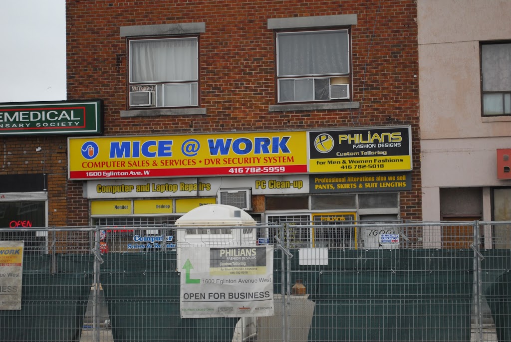 Mice At Work | 1600 Eglinton Ave W, York, ON M6E 2G8, Canada | Phone: (416) 782-5959