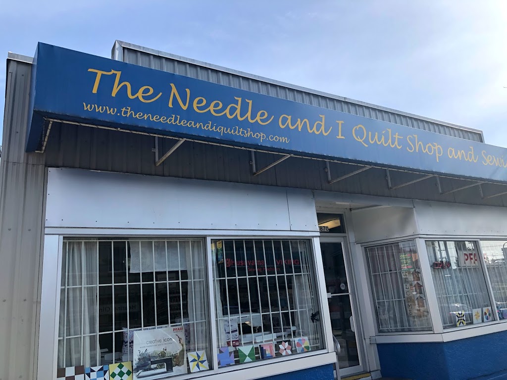 Needle & I Quilt Shop & Sewing Centre The | 7870 6th St, Burnaby, BC V3N 3N3, Canada | Phone: (778) 397-8001