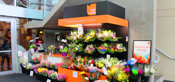 Frans Flowers | Food Court Entrance, 2929 Barnet Hwy, Coquitlam, BC V3B 5R5, Canada | Phone: (604) 941-9009