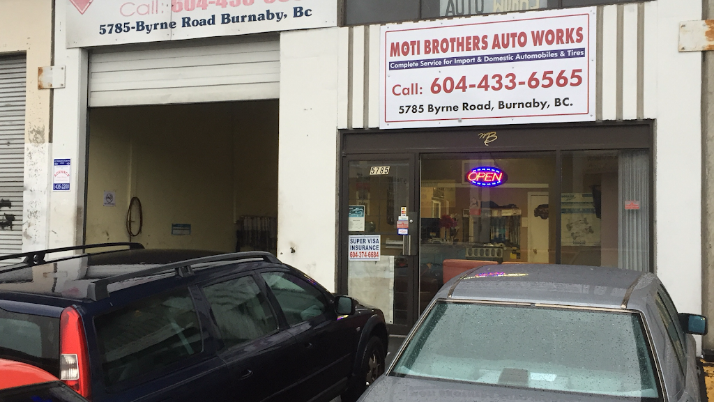 Moti Bros Auto Works | 5785 Byrne Rd, Burnaby, BC V5J 3J1, Canada | Phone: (604) 433-6565