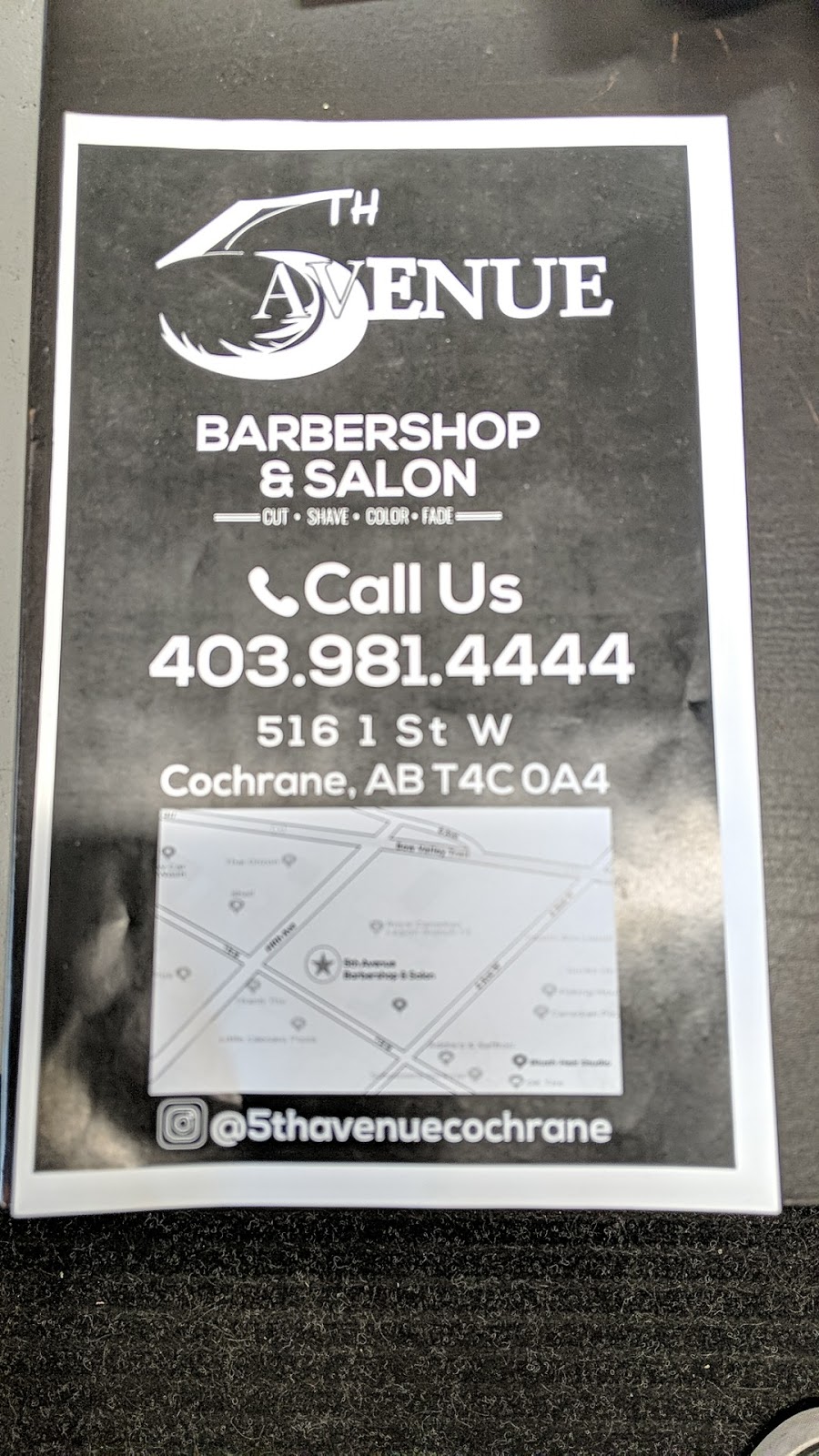 5th Avenue Barbershop & Salon | 516 1 St W, Cochrane, AB T4C 1Z7, Canada | Phone: (403) 981-4444